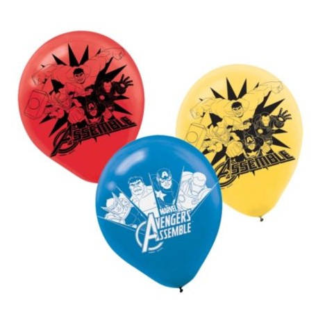 Avengers Latex Balloons 12" (6 Pack)