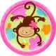 Floral Monkey Dinner Plates (8-pack)