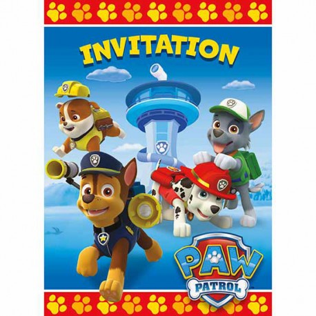 Paw Patrol Party Invites