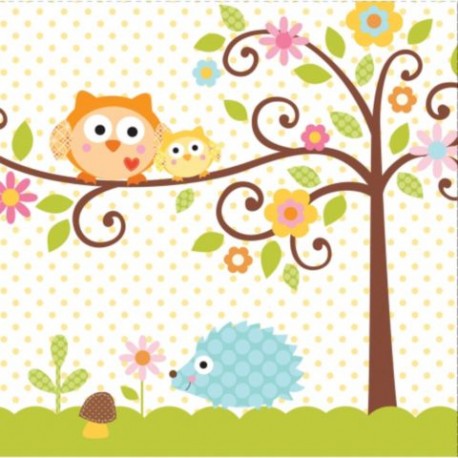 Owl Luncheon Napkins (16 Pack)