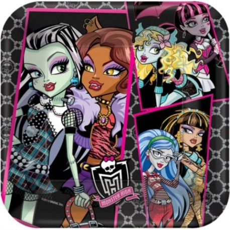 Monster High 9" Luncheon Plates (8 Pack)