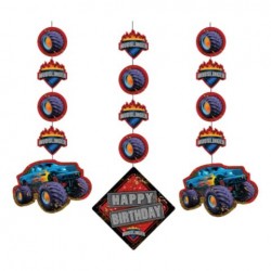 Monster Truck Dangling Cutout (3-pack)