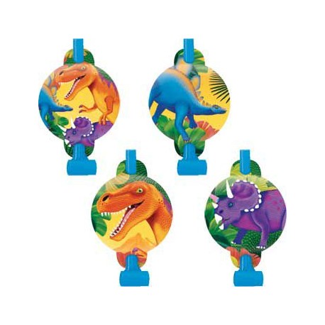 Dinosaur Party Blowers (8-pack)