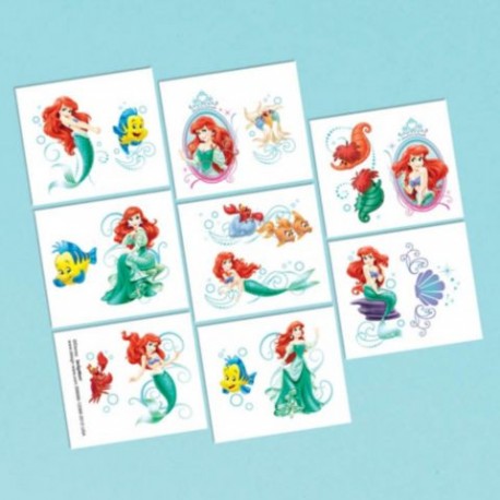 Little Mermaid Tattoo Favors (16 Pack)