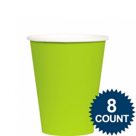 Lime 9 oz. Paper Cup, 8ct.