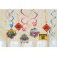 Tonka Swirl Hanging Decorations (12 Pack)