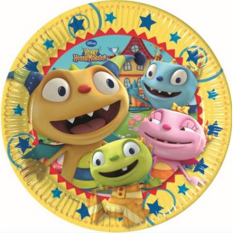 Henry Hugglemonster Luncheon Plates (8 Pack)