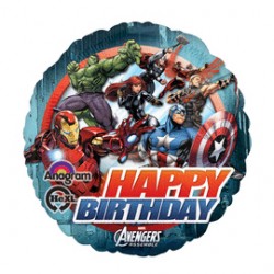 18 IN. AVENGERS ANIMATED HAPPY BIRTHDAY BALLOON