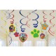 Paw Patrol Hanging Swirl Decorations (12 Pack)