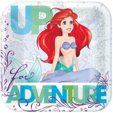 Little Mermaid Cake Plates (8 Count)