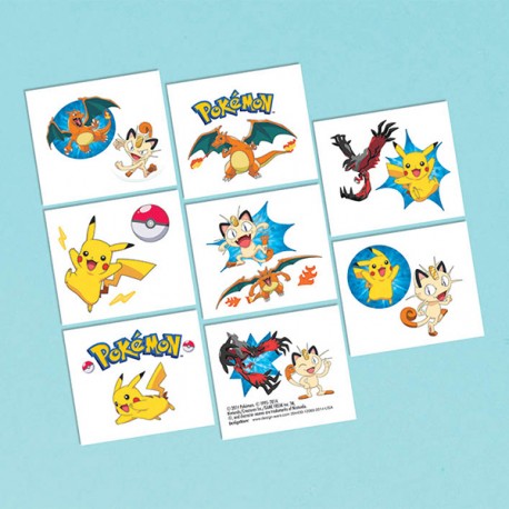 Pokemon Temporary Tattoos