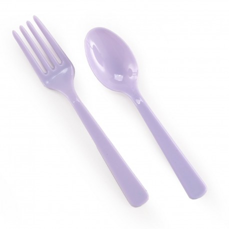 FORKS & SPOONS PACK- LIGHT PURPLE