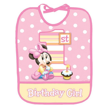 Minnie 1st Birthday Bib