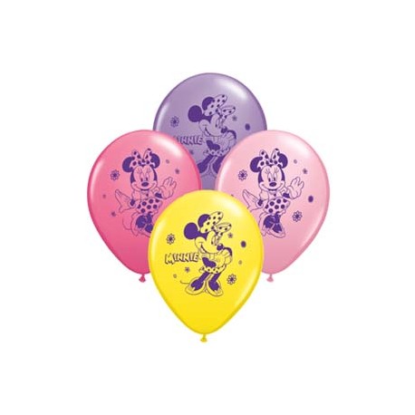 Minnie Mouse 6 pack latex balloons