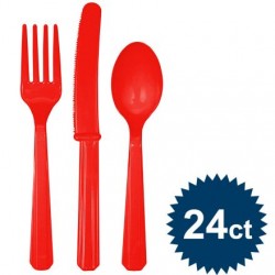 Cutlery Set - Red