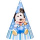 Mickey's 1st Birthday Party Hats (8-pack)