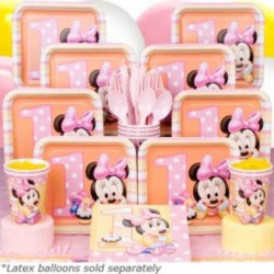 Minnie Mouse 1st Birthday Deluxe kit Serves 8 Guests