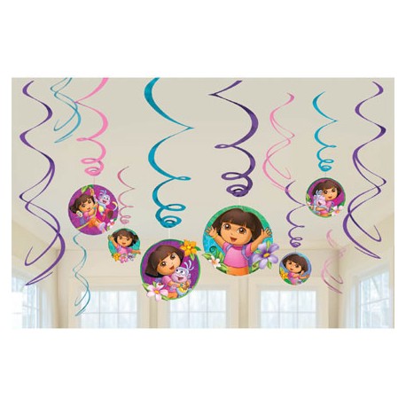 Dora the Explorer Swirl Decorations