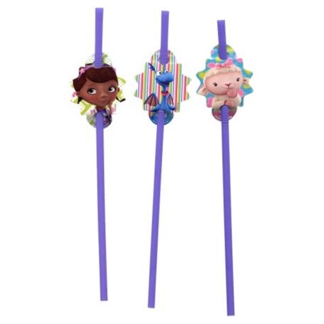 Doc McStuffins Straws (18 Pack)