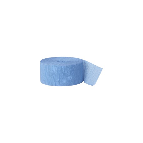 Solid Crepe Streamers (Blue)