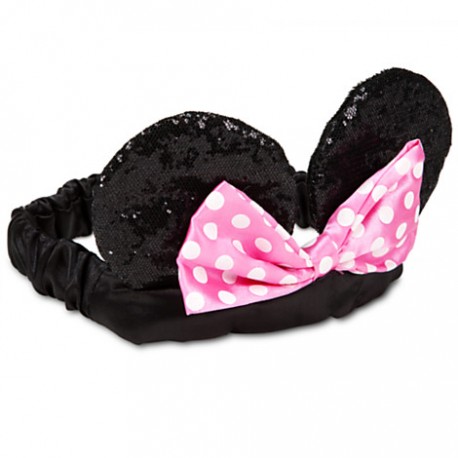 Minnie Mouse Ear Headband for Baby with Pink Bow