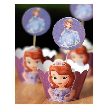 Sofia the First Cupcake Toppers