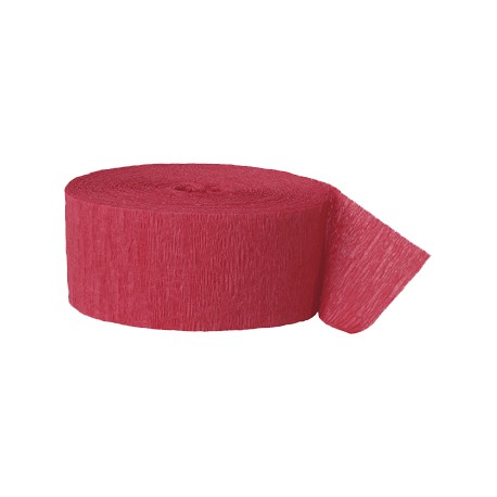 Solid Crepe Streamers (Red)