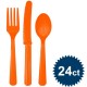 Orange Cutlery Set