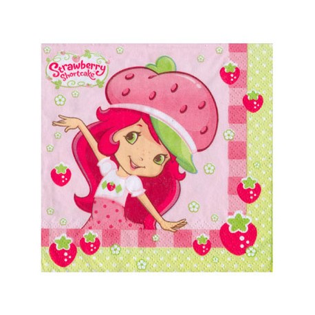 Strawberry Shortcake Beverage Napkins