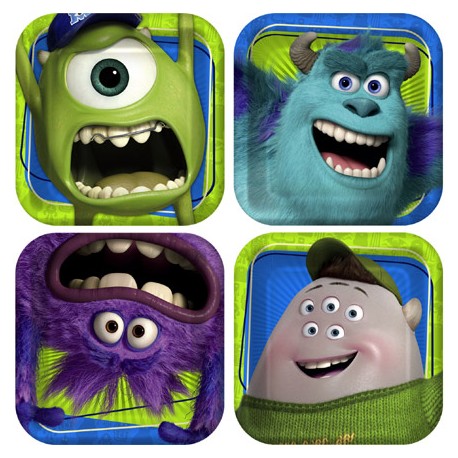 Monsters University Dessert Plates