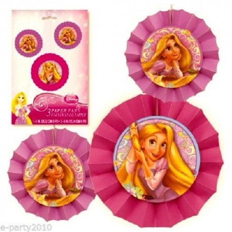 Tangled Rapunzel Paper Fans