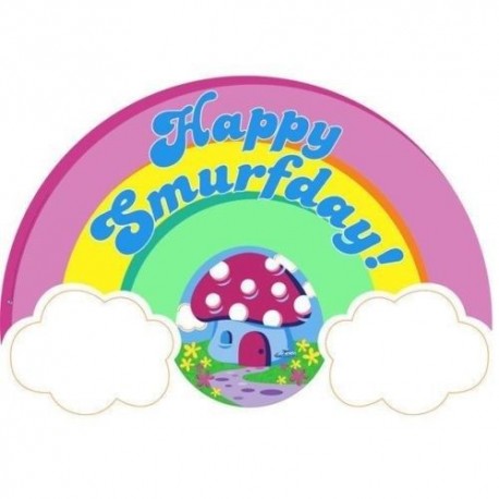 Smurfs Birthday Banner