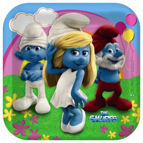 Smurf Dinner Plates 8 pack