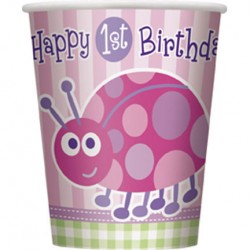 Ladybug First Birthday Party Cups