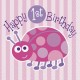 Ladybug First Birthday Beverage Napkins