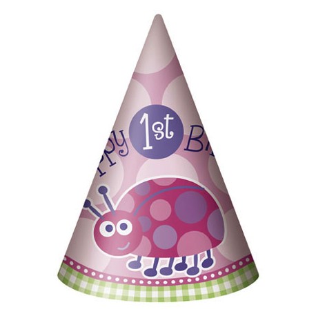 ladybug First Birthday Party Hats