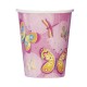 Pink Butterfly Party Cups