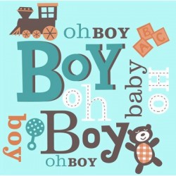 Boy Baby Shower Lunch Napkins