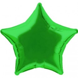 Green Star Mylar Balloon (each)