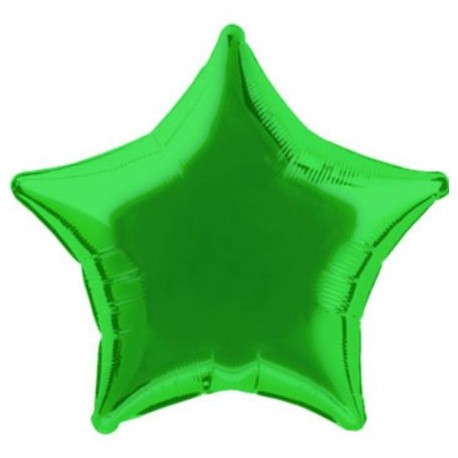 Green Star Mylar Balloon (each)