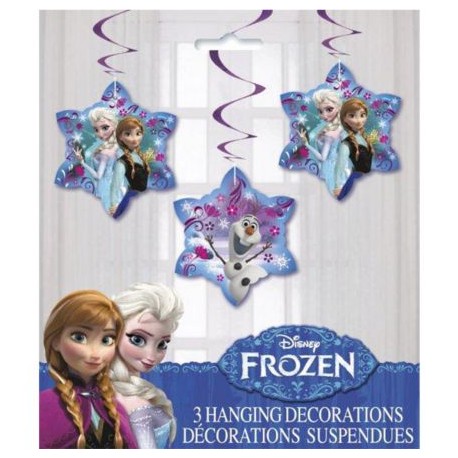 Disney Frozen Hanging 26" Swirl Decorations (3 Pack)