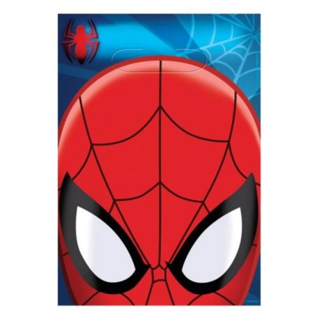 Spiderman Plastic Loot Bags (8 Pack)