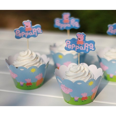 Peppa Pig Cupcake Toppers - Partyland - New Zealand's Birthday Party ...